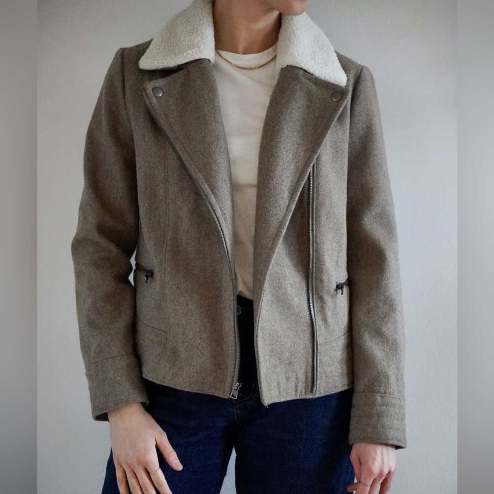 Banana Republic Wool Moto Jacket